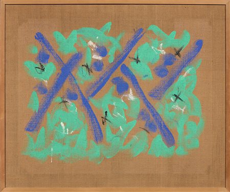 Salvatore Emblema (Terzigno (Na), 1929 - 2006) Senza titolo, 1985 Terra...