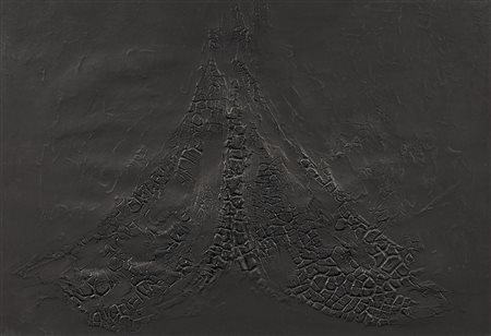 Alberto Burri (Città di Castello (Pg), 1915 - Nizza, 1995) Cretto nero D,...