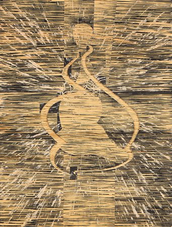 Domenico Bianchi (Sgurgola (Fr), 1955) Senza titolo, 1991 Legno intagliato e...