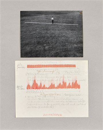 Franz Erhard Walther (Fulda, 1939) Zu Objekt Weitergehen (Moving forward),...