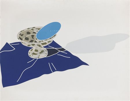 Emilio Tadini (Milano, 1927 - 2002) Natura morta, 1970 Olio su tela, cm 73x92...