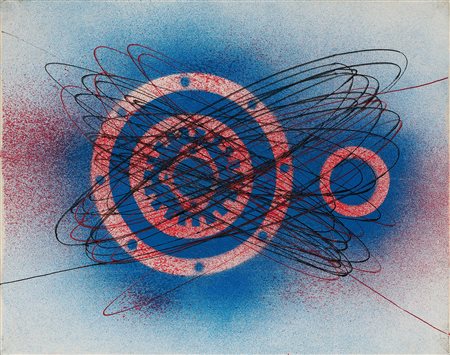 Roberto Crippa (Milano, 1921 - Bresso (Mi), 1972) Spirale, anni Sessanta Olio...