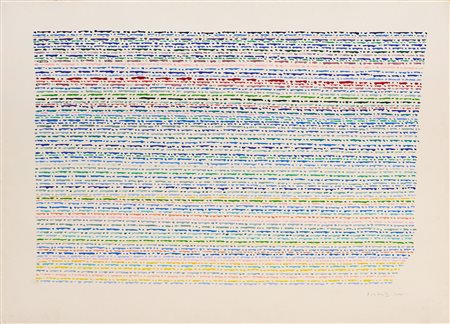 Piero Dorazio (Roma, 1927 - Perugia, 2005) Senza titolo, 1975 Acquerello su...