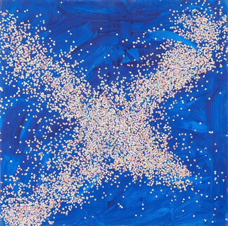 Tano Festa (Roma, 1938 - 1987) Coriandolo, 1985 Acrilico e coriandoli su...