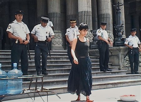 Regina José Galindo (Guatemala City, 1974) Quien puede borrar las huellas?,...