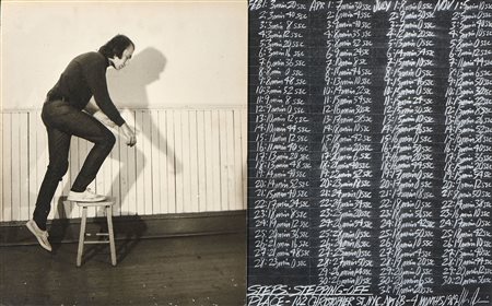 Vito Acconci (New York, 1940 - 2017) Steps: Stepping-Off, 1969 Fotografia e...