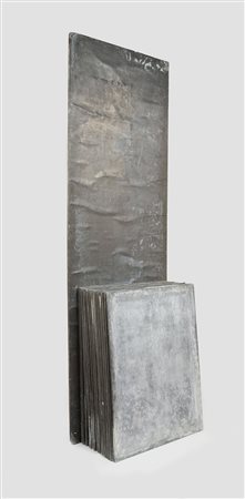 Fabio Mauri (Roma, 1926 - 2009) Piombo - Studenti, 1992 Piombo su tavola, cm...
