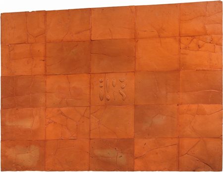 Luigi Mainolfi (Rotondi (Av), 1948) Muro del pensiero (dritto), 1988-89...