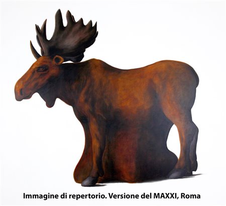 Simone Berti (Adria (Ro), 1966) Senza titolo (Alce), 1999 Acrilico su tela,...