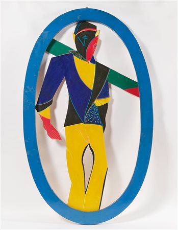 Salim Abdallah (Kilifi, 1958) Me in my village, 1993 Olio su compensato e...