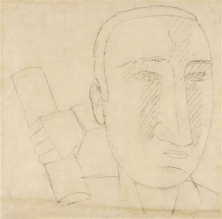 Carlo Carrà (Quargnento (Al), 1881 - Milano, 1966) Studio per «I romantici»...