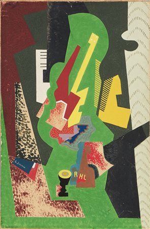 Gino Severini (Cortona (Ar), 1883 - Parigi, 1966) Nature morte: Rhu..., 1918...