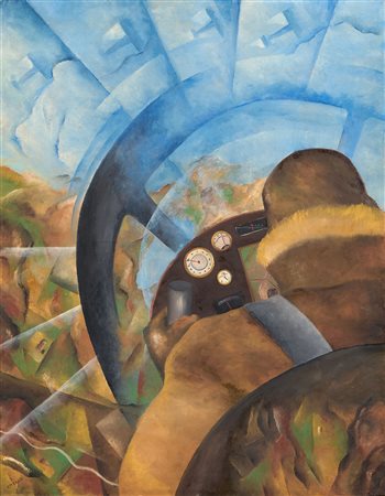 Alfredo Gauro Ambrosi (Roma, 1901 - Verona, 1945) Apparecchio in volo, 1932...