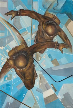 Tullio Crali (Igalo, 1910 - Milano, 2000) Prima che si apra il paracadute II,...
