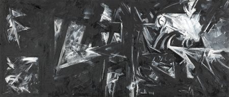 Emilio Vedova (Venezia, 1919 - 2006) Battaglia navale, 1952-53 Tempera, olio...