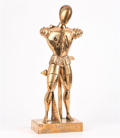 Giorgio de Chirico (Volos, 1888 - Roma, 1978) Trovatore, 1988-91 Scultura in...