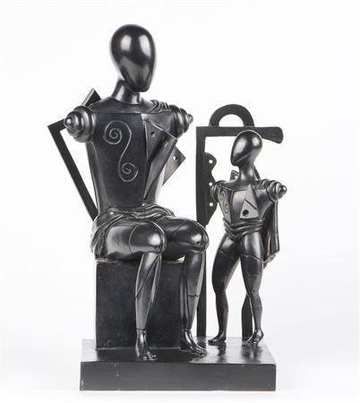 Giorgio de Chirico (Volos, 1888 - Roma, 1978) Penelope e Telemaco, 1988-91...
