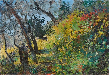 Michele Cascella (Ortona (Ch), 1892 - 1989) Sentiero a Portofino, anni Trenta...