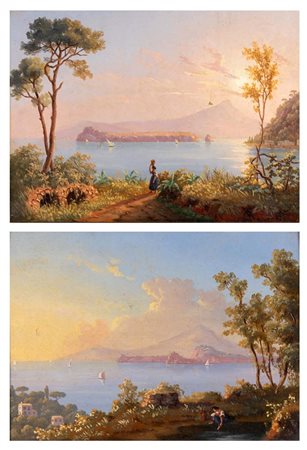 Teodoro Guglielmo Witting (Francoforte sul Meno 1793 - Napoli 1862 circa) Due...