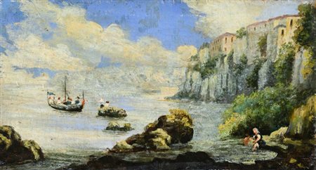 Scuola napoletana fine del XIX inizi del XX secolo () Veduta di Sorrento Olio...