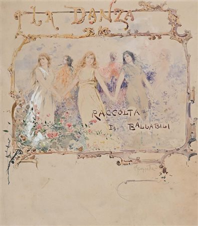 Pietro Scoppetta (Amalfi 1863 - Napoli 1920) “La Danza - Raccolta di...