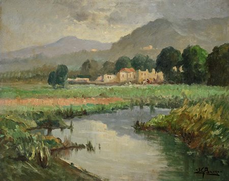 Leon Giuseppe Buono (Pozzuoli 1888 - Pozzuoli 1976) "Lirismo del Mattino"...