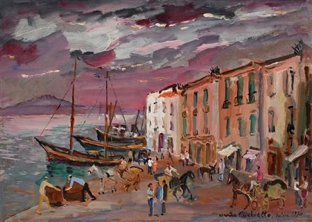 Mario Cortiello (Napoli 1907 - San Sebastiano al Vesuvio 1981) "Minaccia di...