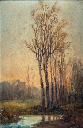 Bernardo Villamil Marraci (L'Avana (Cuba) 1851 - ? 1936) Alberi lungo il...