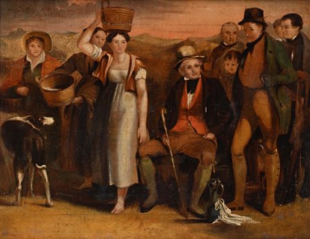 Sir David Wilkie Attribuito a (Cults 1785 - Gibilterra 1841) Ritratto di Sir...