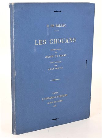 de Balzac, Honoré: Les Chouans, 1890 Parigi, Émile Testard editore, 1890. In...