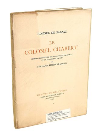 de Balzac, Honoré: Le Colonel Chabert, 1929 - n. 336/500 Parigi, Le livre du...