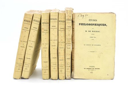 de Balzac, Honoré: Études Philosophiques, 1837 Parigi, Au Bureau du Figaro,...