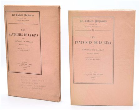 de Balzac, Honoré: Les fantaisies de la Gina, 1923 Parigi, Se vend a la cité...