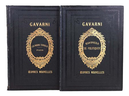 Gavarni. Histoire de politiquer / Les Parens Terribles / Piano. Paris,...