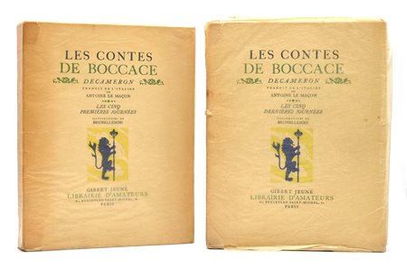 Les Contes de Boccace. Decameron. Traduit de l’Italien par Antoine Le Maçon,...