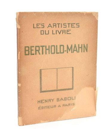 [Lettera autografa Mahn] Les artistes du livre Berthold-Mahn, 1930 n. 659...