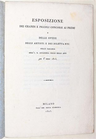ESPOSIZIONE dei grandi e piccoli concorsi ai premj e delle opere degli...