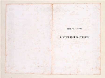 État des services du Maréchal Duc de Castiglione: Augereau,...