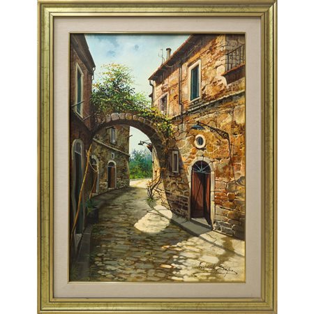 Ferdinando Sapio (Napoli 1955)  - Scorcio di paese
