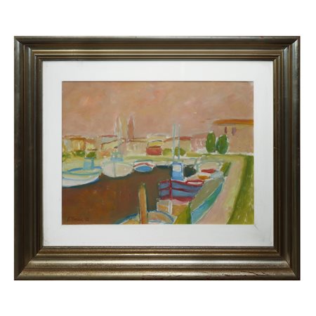 Giorgio Di Venere (Mestre 1927)  - Paesaggio a Caorle, 1982