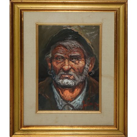 Sergio Favini (Milano  1933 - Parigi 1985)  - Uomo con barba