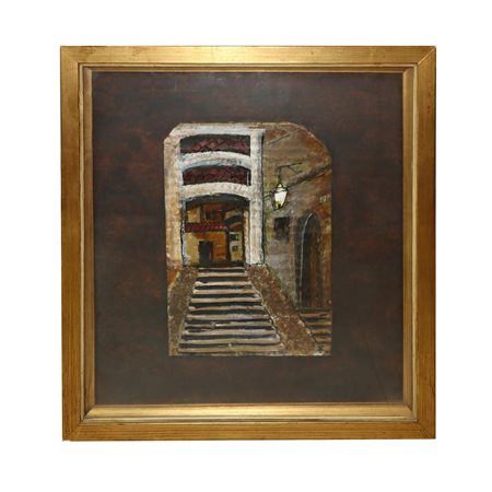 Rosario Pulvirenti (Paternò 1899 - 1966)  - Abitazione con scale