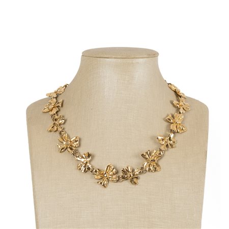 YVES SAINT LAURENT, Collana con montatura in metallo