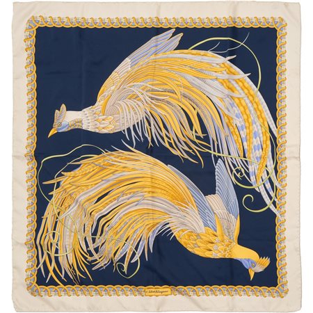 SALVATORE FERRAGAMO, Foulard in pura seta
