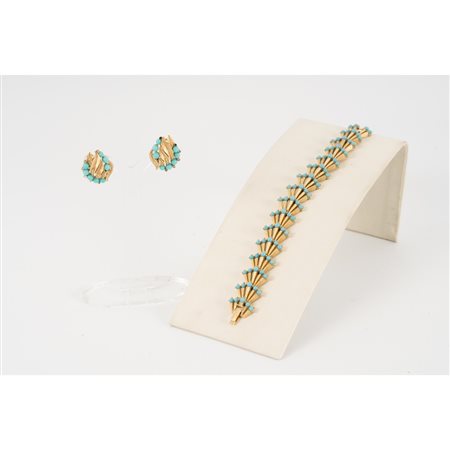 TRIFARI, Parure composta da bracciale ed orecchini