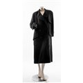 CHANEL, Cappotto in cachemire e lana nera