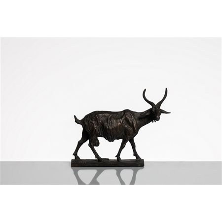 NINO GERACI, Capra, Scultura in bronzo