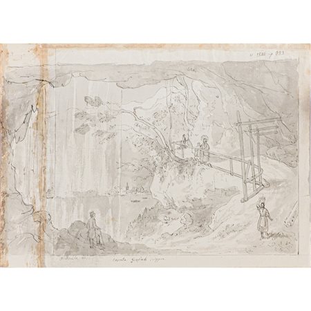 GIUSEPPE SAITTA, Due disegni acquarellati.