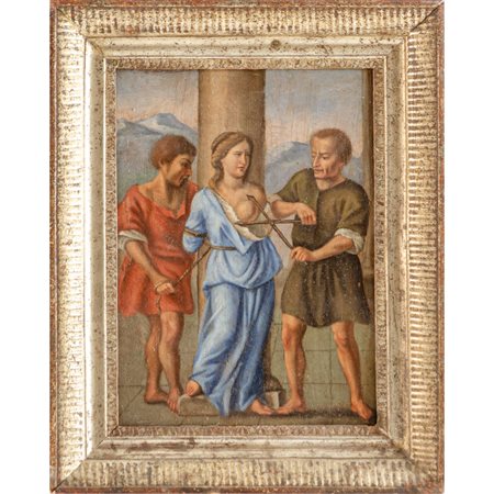 PITTORE SICILIANO DEL XVIII SECOLO, Olio su rame
