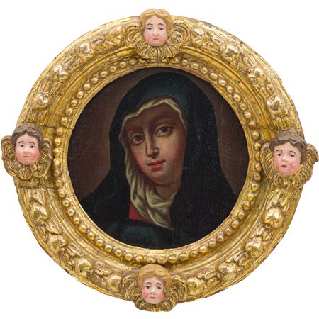 SCUOLA MARCHIGIANA DEL XVIII SECOLO, Olio su tela su tavola